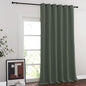 NICETOWN Blackout Room Divider Curtains for Sliding Glass Doors 102 Inches Long 1 Panel, Extra Wide Curtains for Doorway Patio Bedroom Living Room (Dark Mallard, 80Wx102L, 1 Panel)