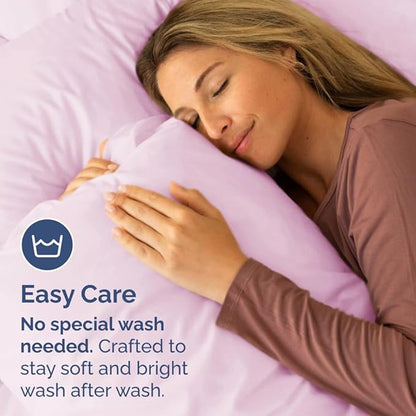 Queen Pillow Cases Set of 2 - Ultra Soft Hotel Quality Pillowcase Covers - Comfy, Cozy & Wrinkle Free - Shrinkage, Stain and Fade Resistant - Machine Washable Pillow Protectors - 2 Piece Set - Pink