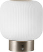 Aisilan Portable Opal Glass Lantern Table Lamp with Touch Control, 3W 3CCT Rechargeable Dimmable Motion Sensor Table Lamp for Headboard, Bookshelf, Corner