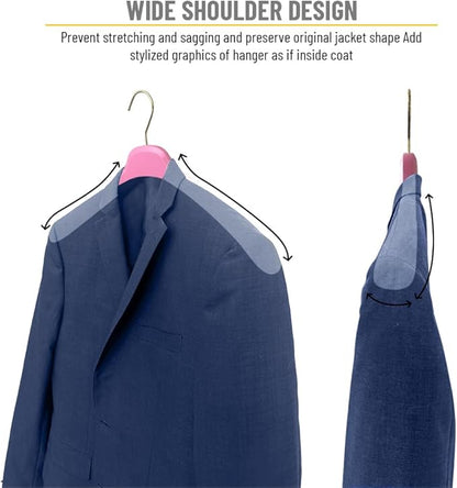 All Hung Up Hangers Plastic Coat Hangers, Clothes Hangers (Pink, 36pk)