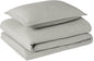 Amazon Basics Brushed Microfiber Comforter Set, Extra Soft with Natural Texture, 2-Piece, Twin/Twin XL, Grey