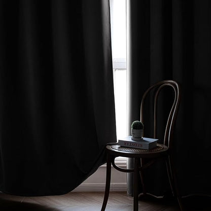 Blackout Curtains 108 Inches Long 2 Panels Set, Light Grey Curtains Thermal Insulated Room Darkening Drapes for Bedroom, Rod Pocket Light Blocking Drapes Living Room(52W × 108L, Light Grey)