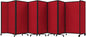 Versare Room Divider 360 Portable Wall Partition | Folding Panels | Large Freestanding Divider | Locking Wheels | Temporary Room Separator