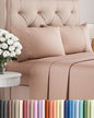 Twin XL 4 Piece Sheet Set - Cooling, Comfy & Breathable - Hotel Luxury Bedding, Includes Fitted Sheet for Women, Men, Kids and Teens - 1 Flat, 1 Fitted Sheet, 2 Pillowcases with Deep Pockets - Mauve