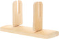 VOSAREA Bamboo Japanese Folding Fan Stand Holder Handheld Fan Display Stand Hand Fan Storage Rack Display Base (Beige)