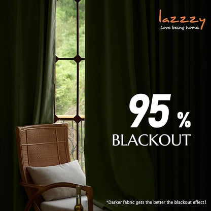 Lazzzy Green Blackout Velvet Curtains 96 Inches Long Thermal Insulated Room Darkening Lined Curtain Drapes Luxury Back Tab Window Treatments for Bedroom Living Room 2 Panels, 52 x 96 Inch, Olive Sage
