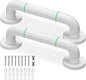 Grab Bars for Shower,2 Pack 12 Inch Shower Handle Bath Grab Rails with Anti-Slip Grip and Safety Luminous Circles,Stainless Steel Bath Handle Bathroom Grab Bar for Seniors, and Disability.