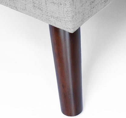 HomePop Modern Tufted Storage Bench|Homepop Home Décor|Bench with Storage for Living Room & Bedroom - Gray Woven