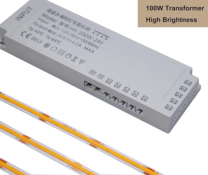 4 x 5Ft Under Cabinet Lights Kit, Motion Sensor COB LED Strip,for Kitchen Cabinets,Cupboards, Closets, Stairs, Pantry,Shelf, Desk, and Bed (Warm White 3000K, 4 * 5Ft)