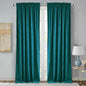 StangH Velvet Teal Curtains for Bedroom, Super Soft Room Darkening Thermal Insulated Door Curtains Rod Pocket Boho Home Decor for Dining Room/Office, W52 x L90, 2 Panels