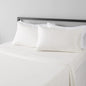 Amazon Basics Lightweight Super Soft Microfiber 4 Piece Comfortable Sheet Set with 14-Inch Deep Pockets, Full, Cream, Solid