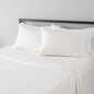 Amazon Basics Lightweight Super Soft, Wrinkle-Free, Breathable Microfiber 4 Piece Bed Sheet Set with 14-Inch Deep Pockets, King, Cream, Solid