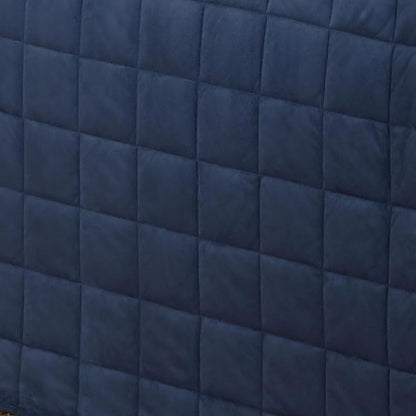 Touch of Class Camden Luxury Bedding | Warm Indigo Color | Grande Fitted Bedspread | Faux Suede Box Quilted Design | Designed 3 Piece Set Includes Cal King Bedspread and 2 King Shams