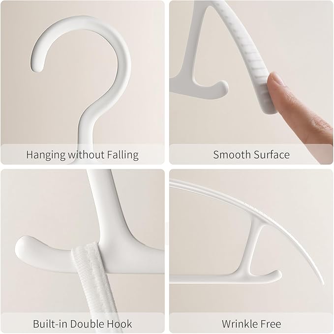 Clothes Hangers Plastic, Makes The Perfect Coat Hanger and General Space Saving Clothes Hangers for Closet