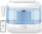Dreo Smart Humidifiers for Bedroom, Top Fill 4L Supersized Humidifier Large Room with 28 dB, 36H Runtime, Touch/APP/Voice Control, Nightlight, Cool Mist Humidifiers for Baby, Plants, Indoor, Blue