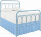 Cottingon Bed Skirt Full 14" Drop with Split Corners, 100% Microfiber Soft and Stylish, Dust Ruffle with Platform, Light Blue