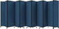 Versare Room Divider 360 Portable Wall Partition | Folding Panels | Large Freestanding Divider | Locking Wheels | Temporary Room Separator
