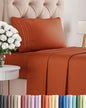Twin XL Size 3 Piece Sheet Set - Comfy Breathable & Cooling Bed Sheets Set - Hotel Luxury Bedding for Women, Men, Kids, Teens, Boys & Girls - Deep Pockets, Soft, Wrinkle Free - Oeko-Tex - Terracotta