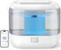 Dreo Smart Humidifiers for Bedroom, Top Fill 4L Supersized Humidifier Large Room with 28 dB, 36H Runtime, Touch/APP/Voice Control, Nightlight, Cool Mist Humidifiers for Baby, Plants, Indoor, Grey