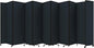Versare Room Divider 360 Portable Wall Partition | Folding Panels | Large Freestanding Divider | Locking Wheels | Temporary Room Separator | 25' x 7'6'', Blue Spruce