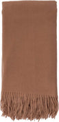 Alashan Ripple Finish - Cashmere Blend Throw Blanket - Soft Woven Camel Wool Blend Throw