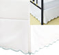 HIG King Bed Skirt - Easy Fit Scallop Edge Pleated Bedskirts with Spilt Coner, 12 Inch Drop Anti-Slip Dust Ruffle, Thick Fabric for Enhanced Privacy, Pre-Washed for Long-Lasting Use, Machine Washable