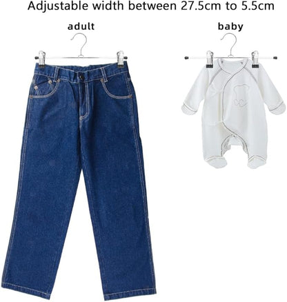 NORTHERN BROTHERS Pants Hangers, 30Pack Skirt Hangers for Women Adjustable Hangers for Men Kids Jeans Pant Trouser Clothes Space Saving