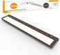 24 Inch Under Cabinet Lighting Plug in, 14W 120V 3 Color 3000K/4000K/5000K, 3 Brightness, Super Bright, Ultra Thin Under Counter Lights for Kitchen, Linkable LED Cabinet Light, Bronze
