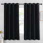 NICETOWN Black Out Curtains 63 inch Long - Grommet Thermal Insulated Modern Room Darkening Window Treatments Soundproof Drape for Bedroom/Nursery, W52 x L63, 1 Piece