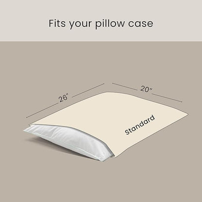 FOSSFLAKES Nordic Sleep, Bed Pillow Hypoallergenic Supportive with Down Alternate, Breathable and Machine Washable, Ideal for Side and Back Sleepers (White Medium Low, Standard)