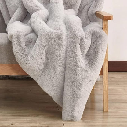 Washable Area Rugs 5x8 Rugs for Living Room Silver Grey Faux Rabbit Fur Rug for Bedroom Faux Sheepskin Rug Teen Room Home Décor