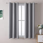 ChrisDowa Grommet Blackout Curtains for Bedroom and Living Room - 2 Panels Set Thermal Insulated Room Darkening Curtains (Light Grey, 38W x 45L)