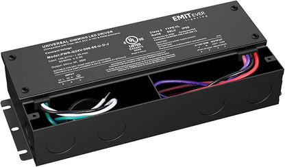 EMITEVER Dimmable Led Driver, 2 Packs 96W AC 110V-277V to DC 24V Transformer, 5-in-1 Dimming: ELV/MLV/TRIAC / 0-10V / 1-10V / 10V PWM/Potentiometer, Waterproof IP67 and UL Listed