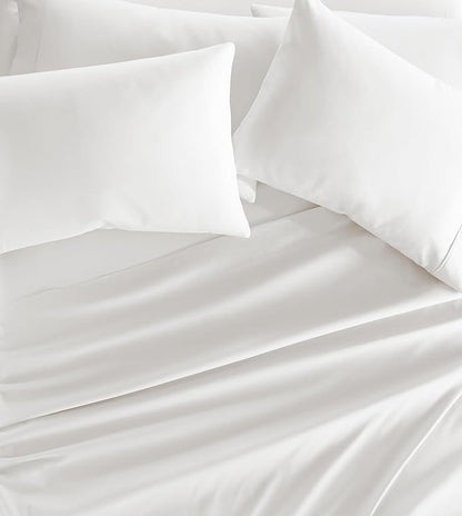 Linen Market Brushed Microfiber Twin XL Sheet Set 3 Piece – Oeko-TEX Certified Ultra Soft & Wrinkle-Free - 16" Deep Pocket Sheets - Easy Care Twin XL Size - White