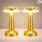 VIHOSE Cordless Table Lamps LED Portable Rechargeable Table Lamp with Touch Sensor 3 Color Dimming up to 15 Hours Battery Desk Light for Restaurant Nursery Living Room(Gold,24 Pcs)
