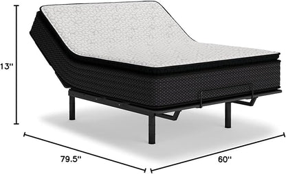 Signature Design by Ashley Limited Edition Pillow Top 13 " Pillow Top Hybrid Mattress with Gel Memory Foam, Edge Support for Cool Sleep and Pressure Relief, Queen, Fiberglass Free, Mattress In A Box