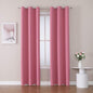ChrisDowa Grommet Room Darkening Curtains for Bedroom and Living Room - 2 Panels Set Thermal Insulated Blackout Curtains (Pink, 42W x 84L )