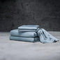 LUXOME Luxury Sheet Set | 100% Rayon (Viscose) from Bamboo | Full Size - Surf | Deep Pockets | 4-Piece Set (Fitted, Flat, 2 Pillowcases)