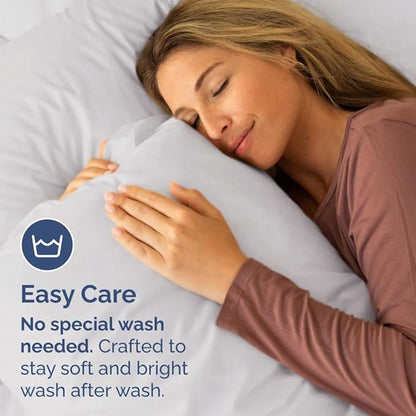 Queen Pillow Cases Set of 2 - Ultra Soft Hotel Quality Pillowcase Covers - Comfy, Cozy & Wrinkle Free - Shrinkage and Fade Resistant - Machine Washable Pillow Protectors - 2 Piece Set - French Grey