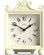 JONES CLOCKS® Parlour Mantel Clock | Classic Carriage Clock | Cream | Elegant Square Decorative case, Perfect for Mantel, Shelf, Table or Bedside