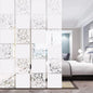 12+4PCS KEIBIKEIDI Hanging Room Divider Screens Made of Environmentally PVC, Simple and Modern Mixed White Hanging Panel Screen for Decoration Livingroom,Bedroom, Kitchen, Dining Room,Hotel and Bar