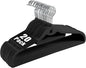 Velvet Clothing Hangers Slim Stackable Non-Slip Black Suit Hanger Space Saving Clothes Hanger Heavy Duty Adult Hangers with 360°Swivel Hook Pack of 20