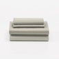 Cuddledown Dreamstead 100% Cotton Bed Sheets Set | 300 Thread Count | Luxurious Sateen Weave | Pure Combed Cotton | Soft | Wrinkle Resistant | 3 Piece Set | Stone | Twin | 39” x 75”