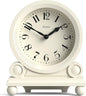 JONES CLOCKS® Maida Vale Mantel Clock | Small Traditional Desk Clock | Pale Cream | Pretty & Charming Ideal for Mantelpiece, Bookshelf or Bedside