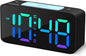 Cadmos Super Loud Alarm Clock for Heavy Sleepers Adults,Digital Clock with 7 Color NightLight,Adjustable Volume,USB Charger,Small Clocks for Bedrooms Bedside,ok to Wake for Kids,Teens (Black+RGB)