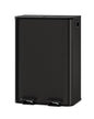 GarveeHome 2 x 8 gal Stainless Steel Double Trash Can with Lid for Kitchen, Large Dual Trash and Recycle Bin Combo, Step-on Kitchen Metal Garbage Cans, PP Inner Buckets, Liner Rim, Matte Black