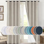 PrinceDeco Blackout Curtains 108 Inches Long 2 Panels Set for Bedroom Noise Reducing Window Treatment Drapes for Nursery Living Room Grommet Full Blackout Curtains with White Liner,Cobblestone
