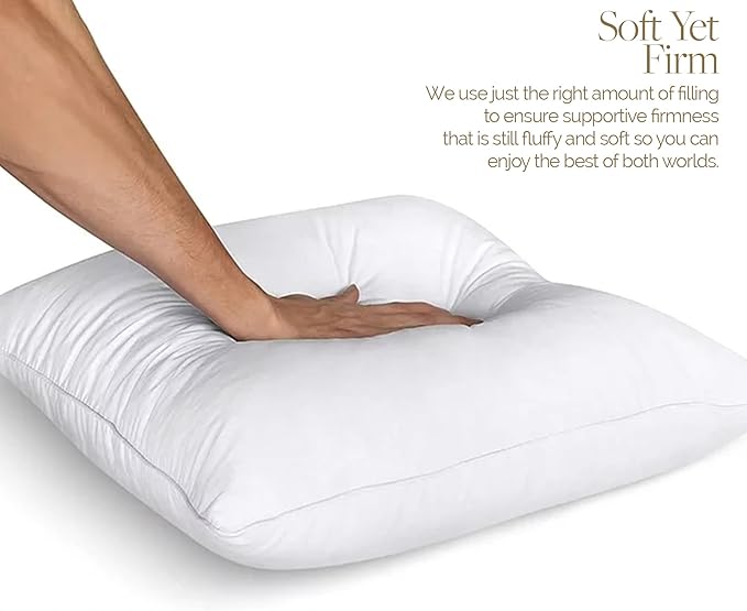 16x36 inch Sham Pillow Insert by Looms and Linens with Down Alternative Lumbar Support Pillow - USA Made Lumbar Pillow Pack of 1