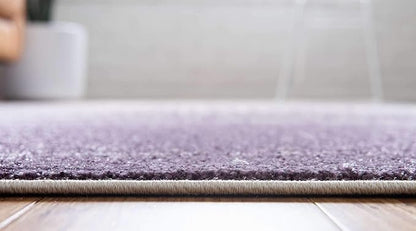 Unique Loom Del Mar Collection Area Rug - Jennifer (10' 6" x 16' 5" Rectangle, Purple/ Ivory)