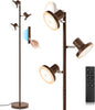 36W LED Tree Floor Lamp, Modern Dimmable Standing Lamp with Remote & Touch Control, 4 Color Temperatures, 3 Rotatable LED Light Floor Lamps for Living Room, Bedroom, Office